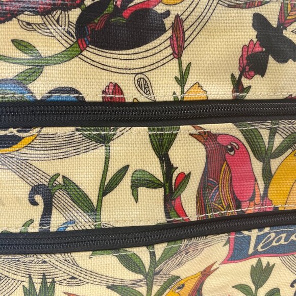 Sakroots Peace Nature Purse Bag Crossbody Triple Zip Color Multi Pocket - Picture 12 of 12